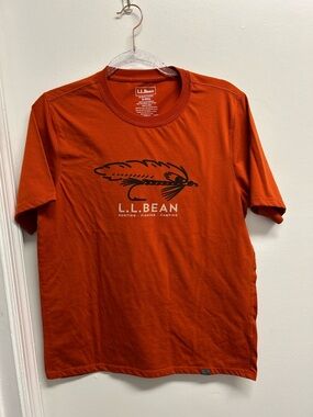 L.L. Bean Men’s Rust Orange Short-Sleeve Graphic Tee